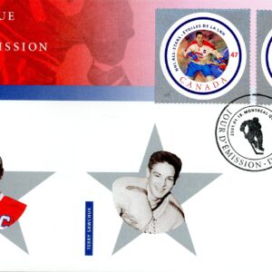 Canada OFDC#1885 - NHL All Stars-2 (2001) 6 x 47¢