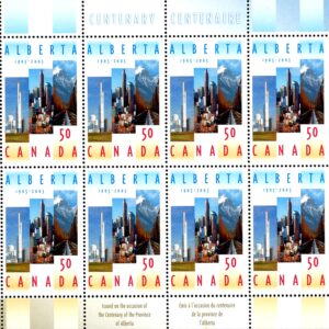 Canada SHEET#2116 - Nova Chemicals plant, Calgary's skyline, Mount Grassi (2005) 50¢