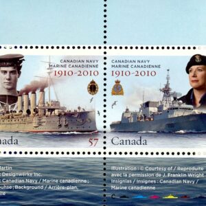 Canada Stamp #2384 - Canadian Navy Centennial (2010) 2 x 57¢