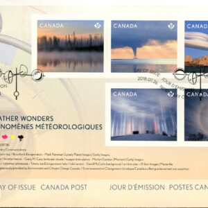 Canada OFDC#3111 - Weather Wonders (2018) $4.25