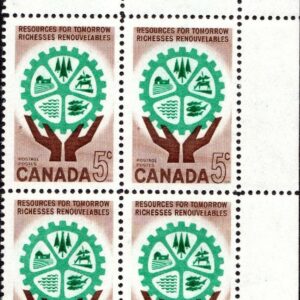 Canada PB#395 - Hands and Cogwheel (1961) 5¢