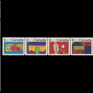 Canada Stamp #528a - Christmas (1970) 5 x 6¢ (Horizontal)
