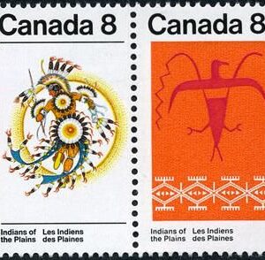 Canada Stamp #565a - Plains Indians (1972) 2 x 8¢