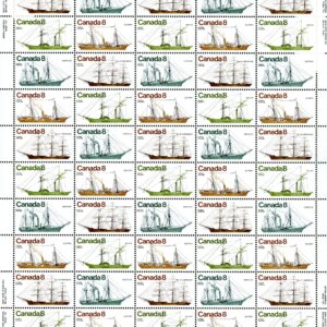 Canada SHEET#673ai - Coastal Vessels (1975) 4 x 8¢