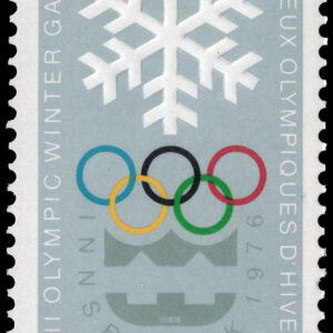 Canada Stamp #689 - Snowlake and Olympic Symbols (1976) 20¢