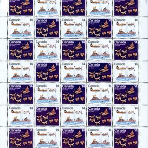 Canada SHEET#772a - Inuit-Travel (1978) 2 x 14¢