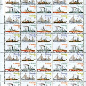 Canada SHEET#779a - Ice Vessels (1978) 50 x 14¢