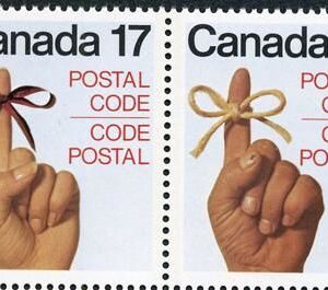 Canada STAMP#816a - Postal Code (1979) 2 x 17¢