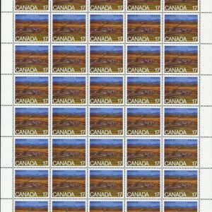 Canada SHEET#864 - Strip Mining, Cowley, AB (1980) 17¢