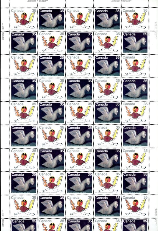 Canada SHEET#869a - Inuit-Spirits (1980) 2 x 35¢