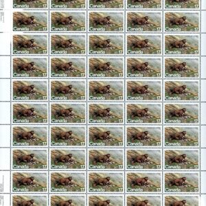 Canada SHEET#883 - Vancouver Island Marmot (1981) 17¢