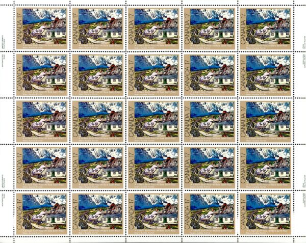Canada SHEET#887 - At Baie Saint-Paul (1981) 17¢