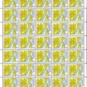 Canada SHEET#897 - Map of the Town (1981) 17¢