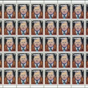 Canada SHEET#899i - Aaron Mosher and workers (1981) 17¢