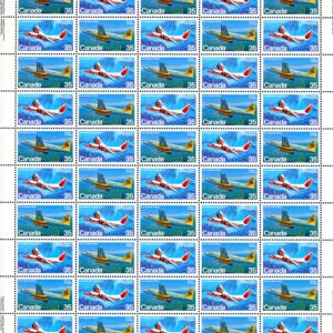 Canada SHEET#906a - Canadian Aircraft (1981) 2 x 35¢