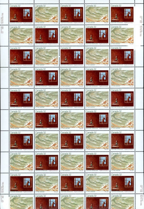 Canada SHEET#979a - Canadian Writers (1983) 2 x 32¢