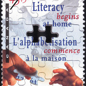 Canada Stamp - Semi-Postal #B13 - Literacy begins at home (1996) 45¢ + 5¢