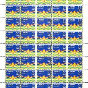 Canada SHEET- Semi-Postal #B4 - Swimming (1975) 8¢ + 2¢ (INCL. 5X B4ii)