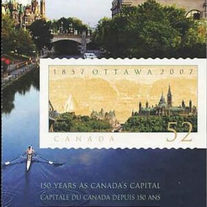 Canada Stamp Booklet - #BK350 - Ottawa, Capital Sesquicentennial (2007) 8 x 52¢