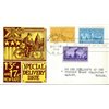 US FDC - Special Delivery #17 & E18 - Postman and Motorcycle (1944)