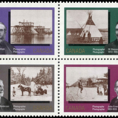 Canada Stamp #1240a - Canadian Photography (1989) 4 x 38¢ Se-tenant block (1237-1240)