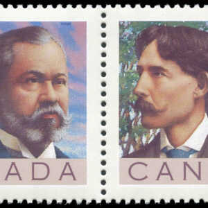 Canada Stamp #1244a - Canadian Poets (1989) 2 x 38¢ Se-tenant pair (1243, 1244)