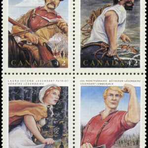 Canada Stamp #1435a - Canadian Folklore-3 (1992) 4 x 42¢ Se-tenant block (1432-1435)