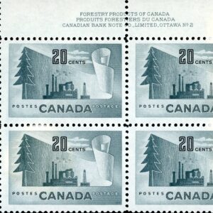 Canada PB#316 - Paper Mill (1952) 20¢