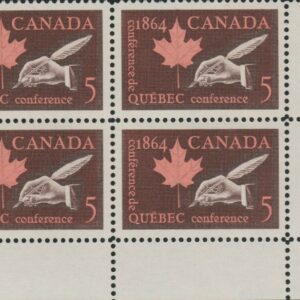 Canada PB#432 - Quil and Maple Leaf (1964) 5¢
