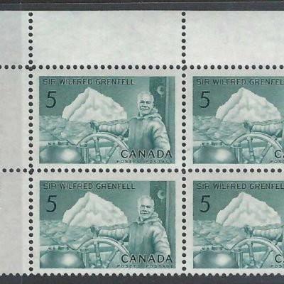 Canada PB#438 - Sir Wilfred Grenfell and Ship (1965) 5¢
