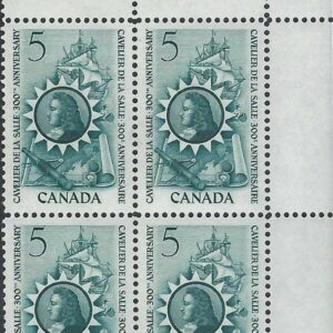 Canada PB#446 - Cavelier de La Salle (1966) 5¢