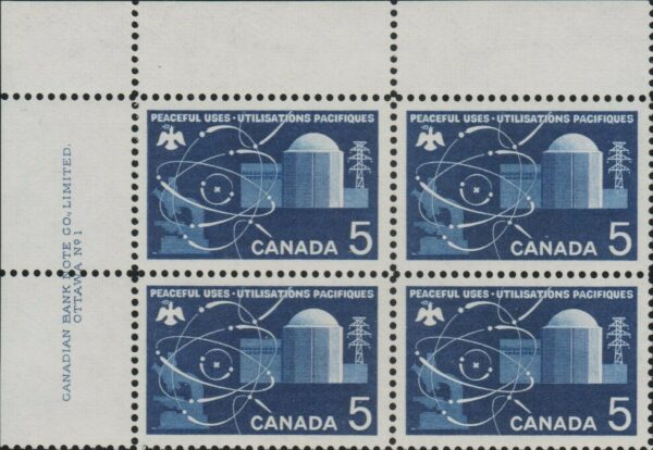 Canada PB#449 - Atomic Reactor (1966) 5¢