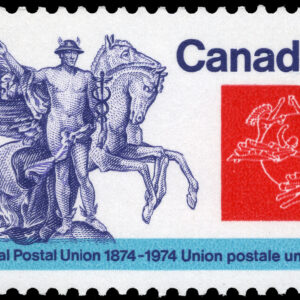 Canada Stamp #649 - Mercury and Winged Horses (1974) 15¢