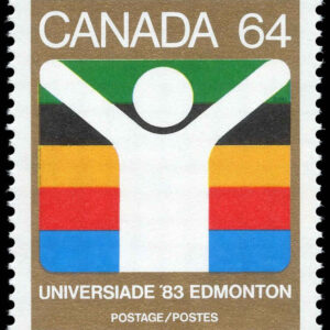 Canada Stamp #982 - Universiade Edmonton Symbol (1983) 64¢