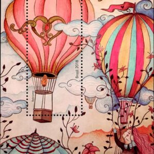 Brazil - Sc#3385 - SS (2018) - Hot Air Ballooning -4.25r