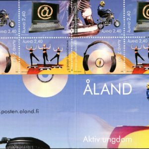 Finland (Aland Islands) (1998)- Sc#143a - Booklet - Youth Activities 19.2m