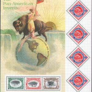 US Stamp S#3505 - (2001) Pan-American Inverts Centenary - 7 Stamp Sheet
