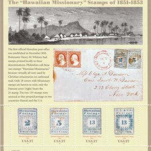 USA  S#3694 (2002) Commemorative Hawaiian Missionaries MNH