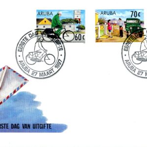 Aruba FDC S#144-146 (1997) America Issue.