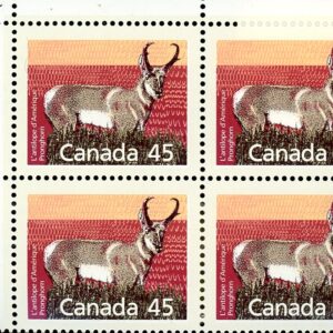 Canada Stamp PB#1172 - Pronghorn (1990) 45¢