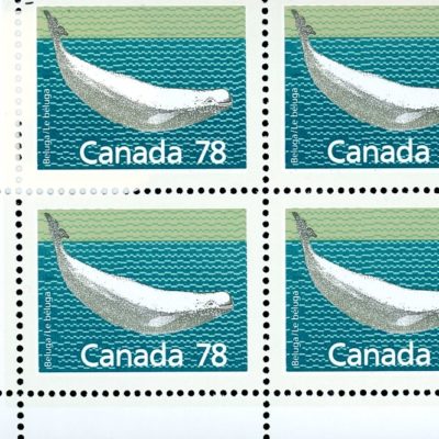 Canada Stamp PB#1179 - Beluga Whale (1990) 78¢