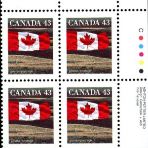 Canada PB#1359 - Flag over Field (1994) 43¢