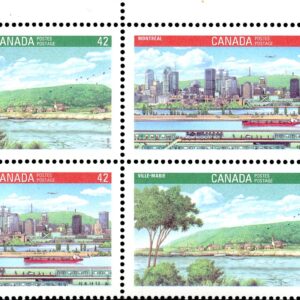 Canada Stamp PB#1405a - Canada 92 (1992) 2 x 42¢ Se-tenant pair (1404, 1405)