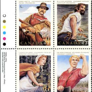 Canada Stamp PB#1435a - Canadian Folklore-3 (1992) 4 x 42¢ Se-tenant block (1432-1435)