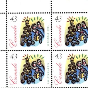 Canada Stamp PB#1533 - Family carolling near Christmas Tree (1994) 43¢