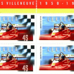 Canada Stamp PB#1647 - Villeneuve and checkered flag (1997) 45¢