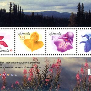 Canada Stamp #2194 - Flower Definitives-Souvenir sheet (2006) 1 x (P), 1 x 93¢, 1 x $1.10, 1 x $1.55 Souvenir sheet of 4