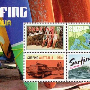 Australia Stamps Sc#3861d -(2013) - Surfing Australia S-Sheet of 4