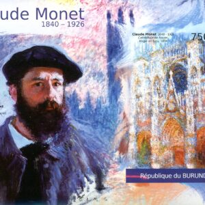 Burundi Stamp Sc#1049 (2012) - S/Sheet of 1 (imperf) - Paintings by Claude Monet 7500f