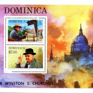 Dominica Stamp Sc#410a - 1974 - S/Sheet - Sir Winston Churchill